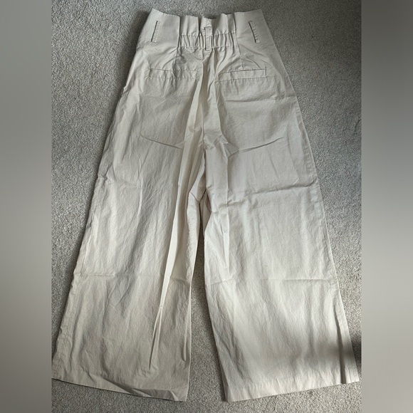 Zara cream colored pleated trousers - size X-Small - Picture 3 of 4